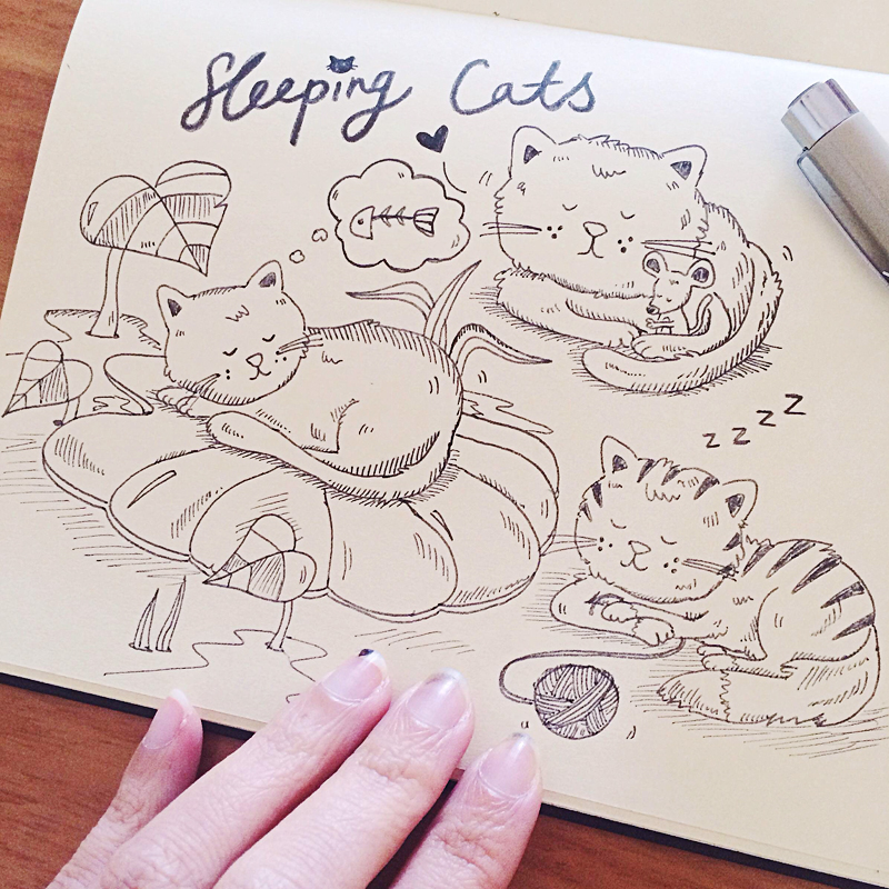 Perth_Illustrator_comics_sleeping_cats